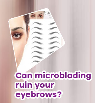 Beautiful brows temporary tattoo