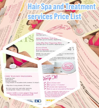 Naturals waxing price list