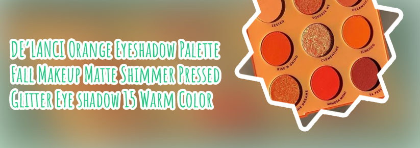 Orange eye shadow