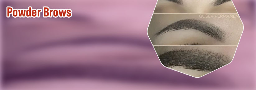 Powder brow tattoo